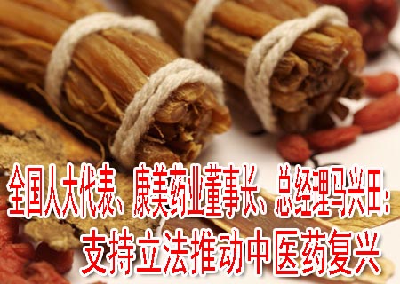 全國人大代表、康美藥業(yè)董事長、總經(jīng)理馬興田：支持立法推動中醫(yī)藥復(fù)興